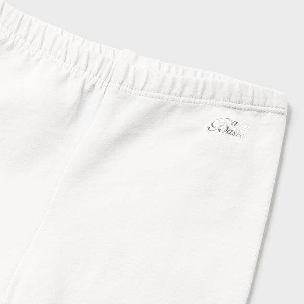 WHITE SHORT LEGGINGS