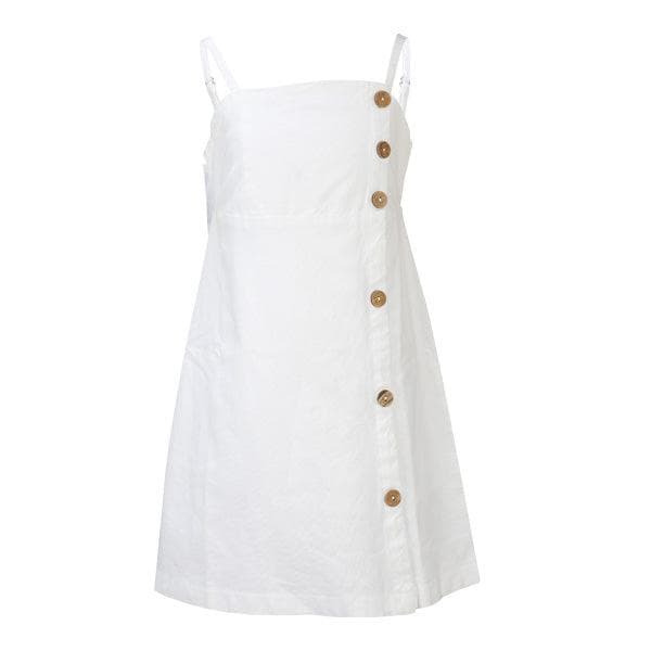 WHITE LONG SPAGETTI BLOUSE