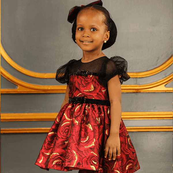 WINE DAMASK DRESS