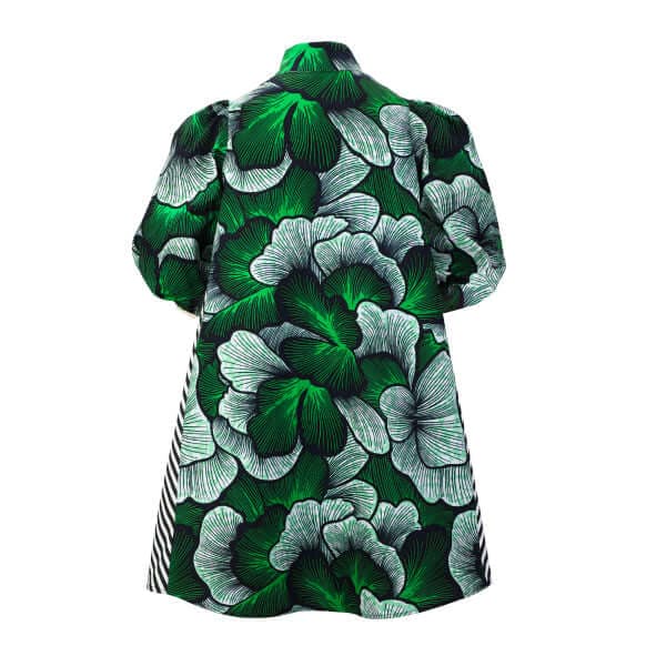 GREEN ANKARA DRESS