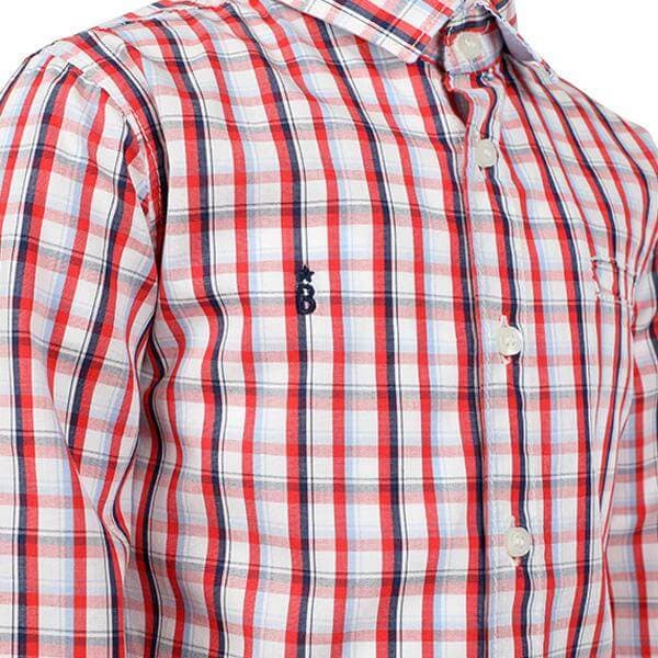 RED L/S CHECKERED SHIRT