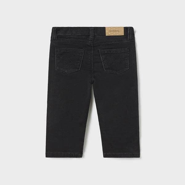 BLACK BASIC DENIM TROUSER