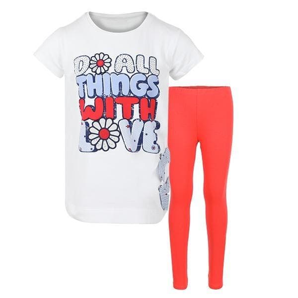 RED SIGN LEGGINGS SET