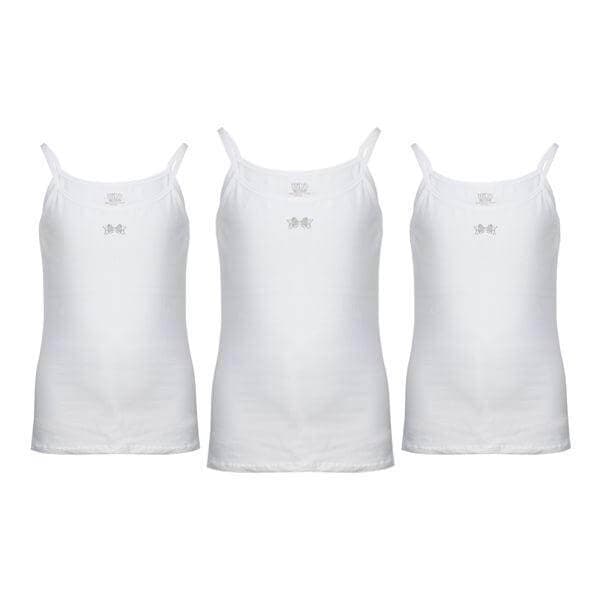 WHITE EMBELLISHED 3PCS CAMISOLE SET