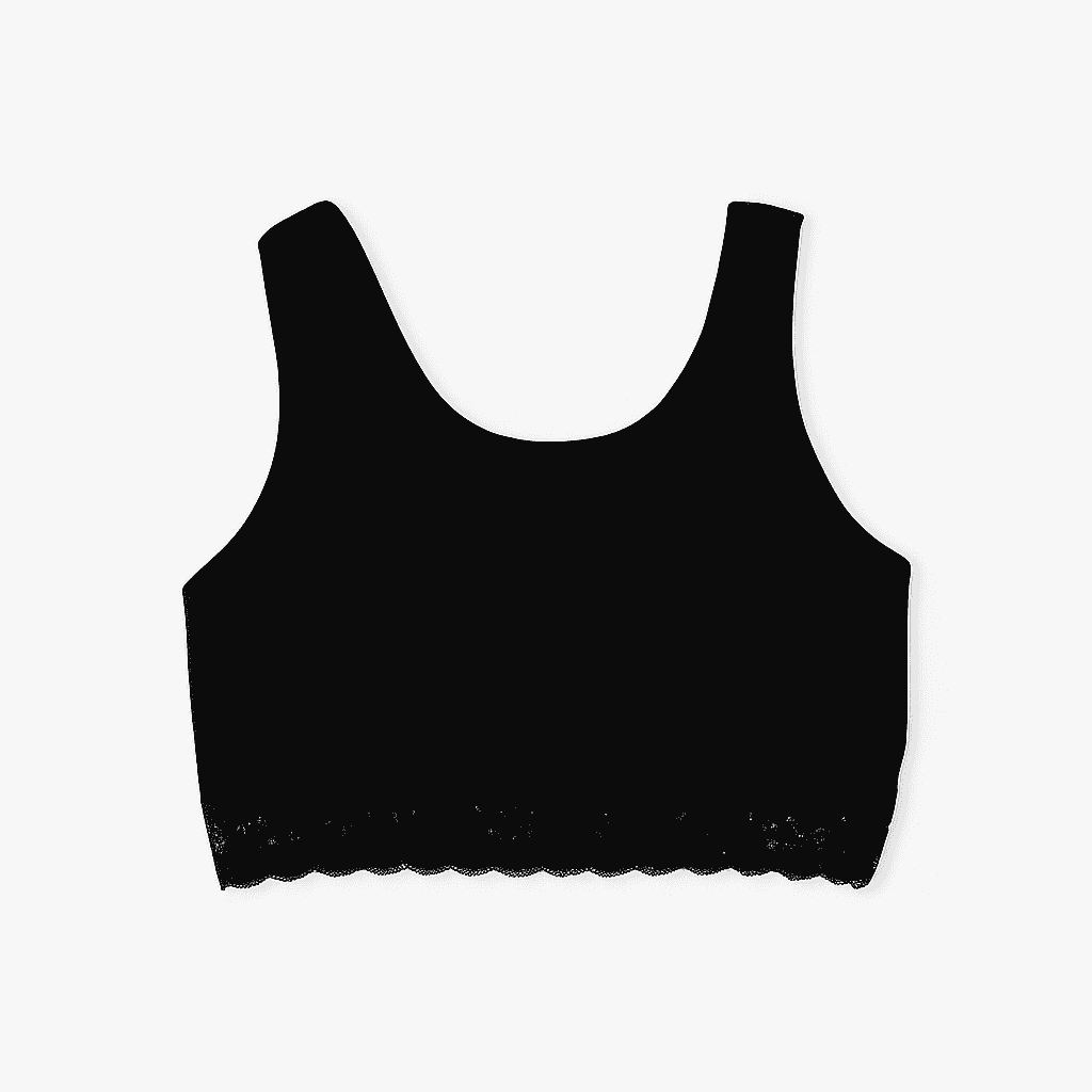 BLACK BRA TOP