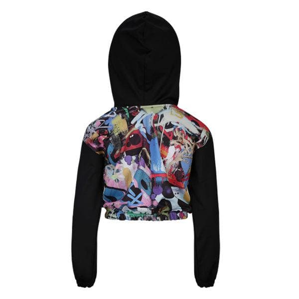 BLACK BRAPHIC L/S HOODIE