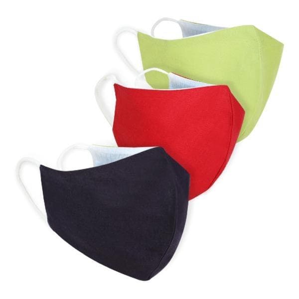 MULTI 3PCS COTTON FACE MASK
