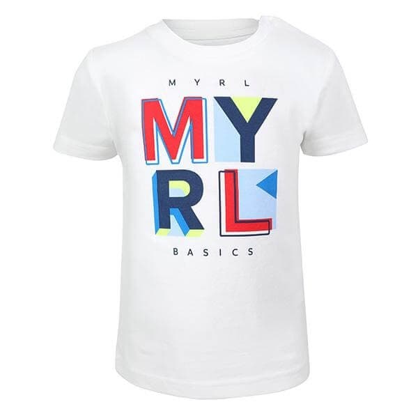 WHITE S/S BASIC MYRL T-SHIRT