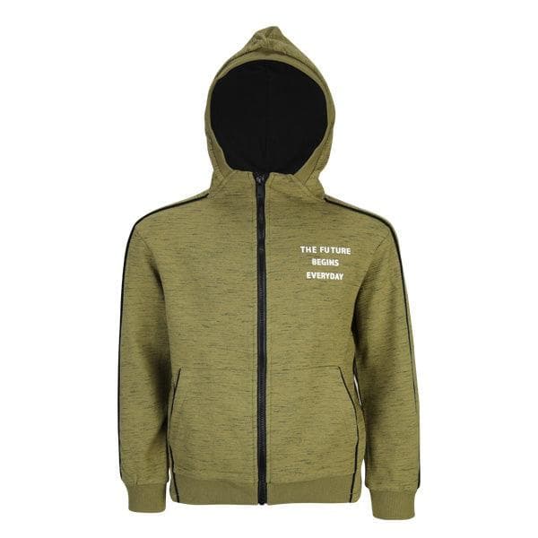 BEIGE BOYS L/S HOODIE