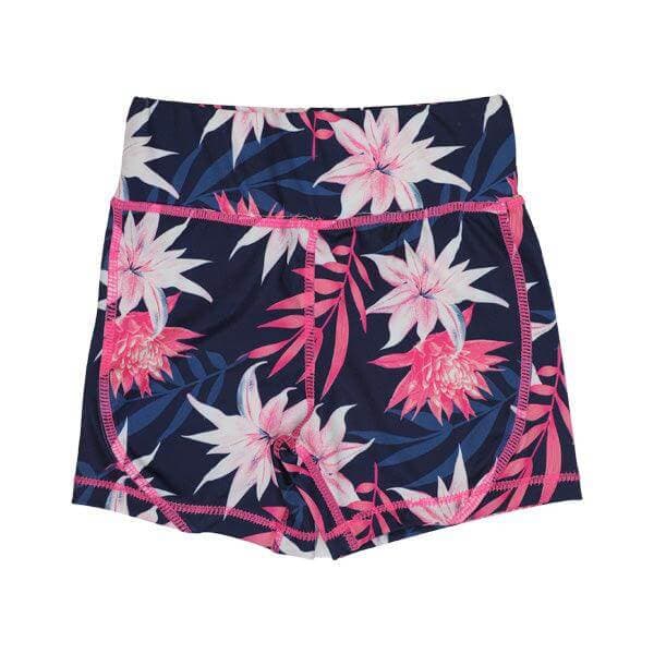 PINK/NAVY FLORAL PRINT SHORT