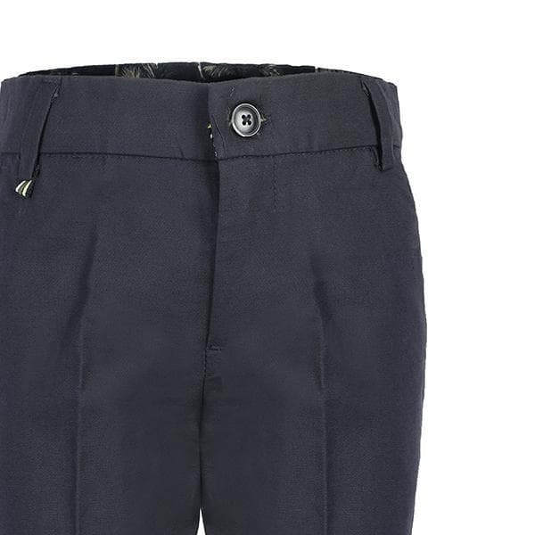 NAVY LINEN TROUSER