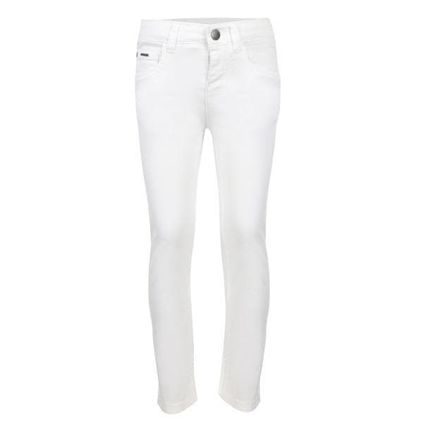 WHITE SLIM FIT SERGE TROUSER