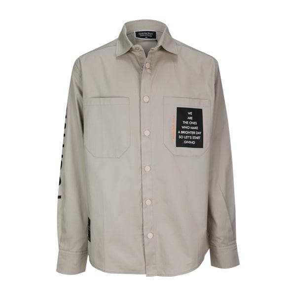 BEIGE L/S SHIRT