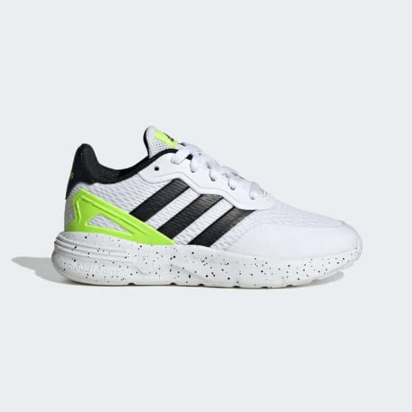 NEBZED LIFESTYLE LACE RUNNING SHOES - WHITE