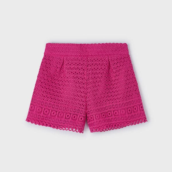 PINK GUIPURE SKORT