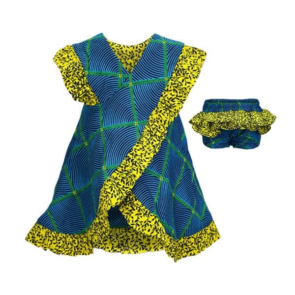 REVERSIBLE   ANKARA DRESS SET
