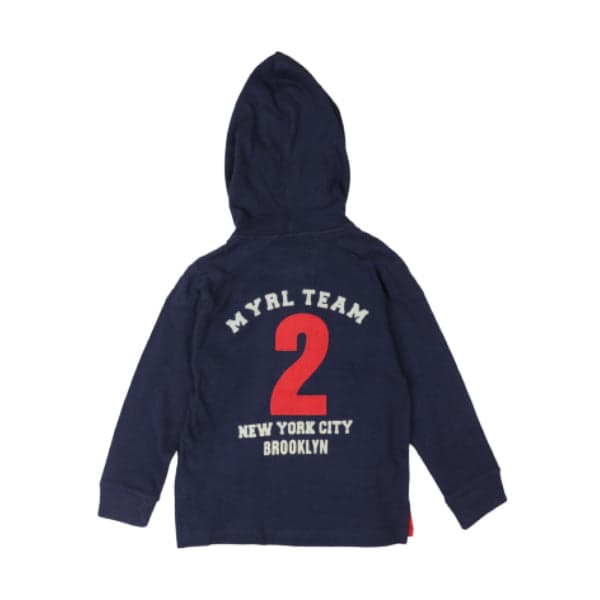 NAVY HOODIE L/S POLO Image