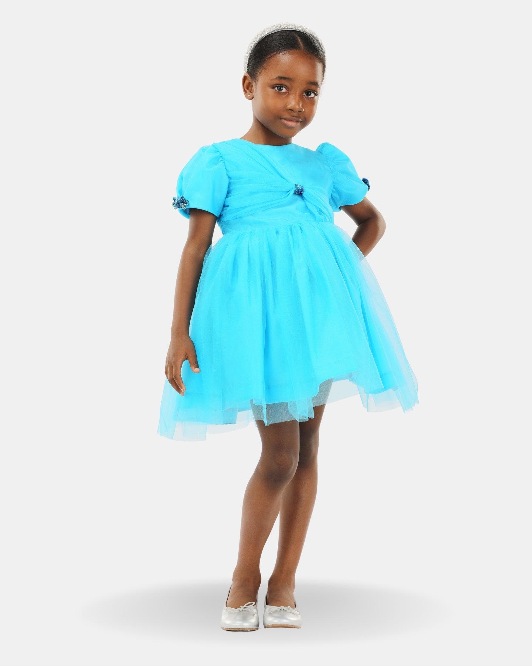 GLITTER BALL DRESS WITH TULLE