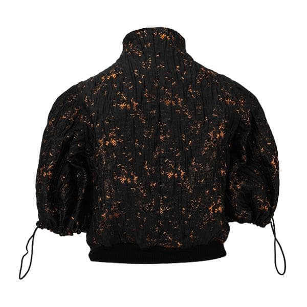 BLACK/GOLD DAMASK JACKET
