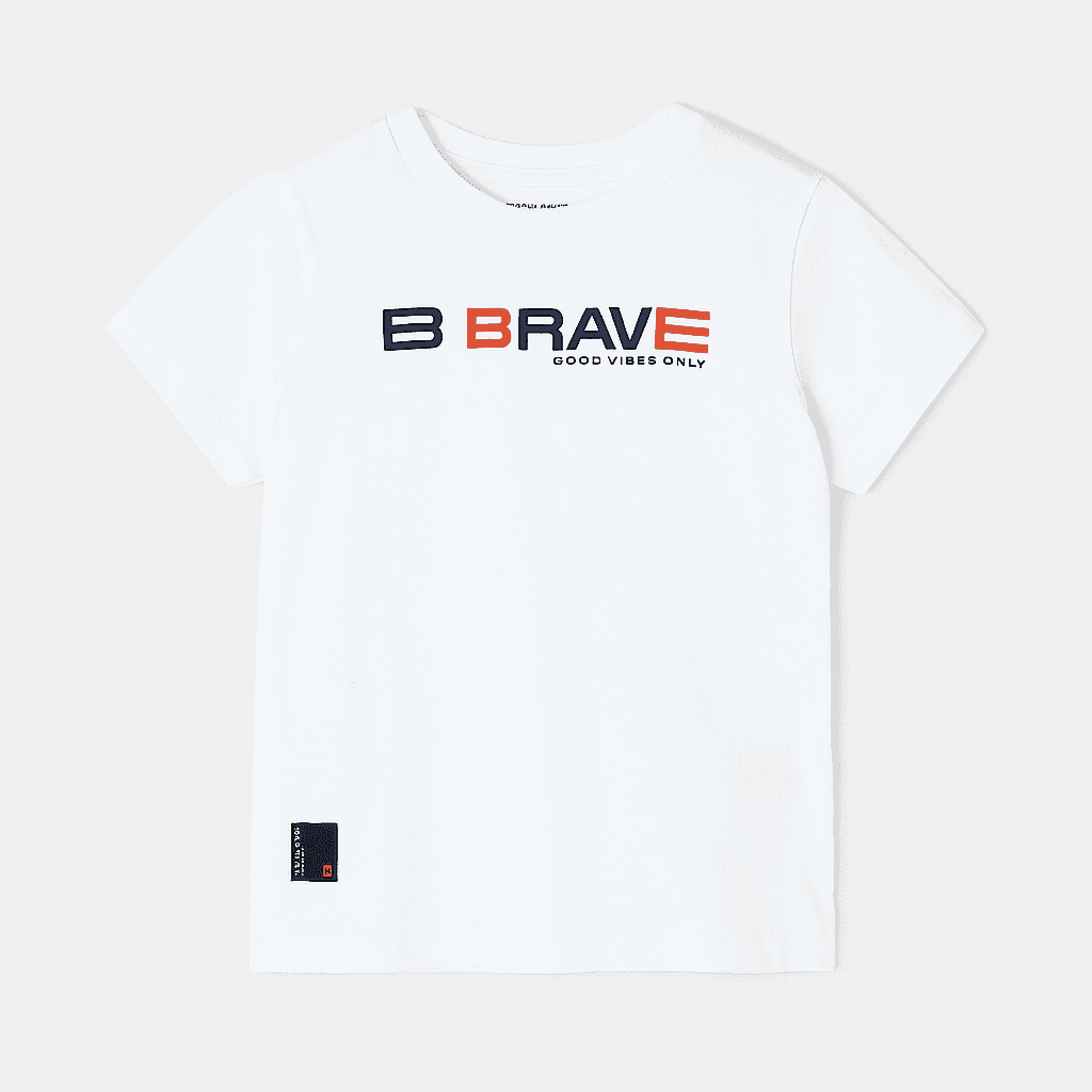 WHITE PRINT S/S T-SHIRT