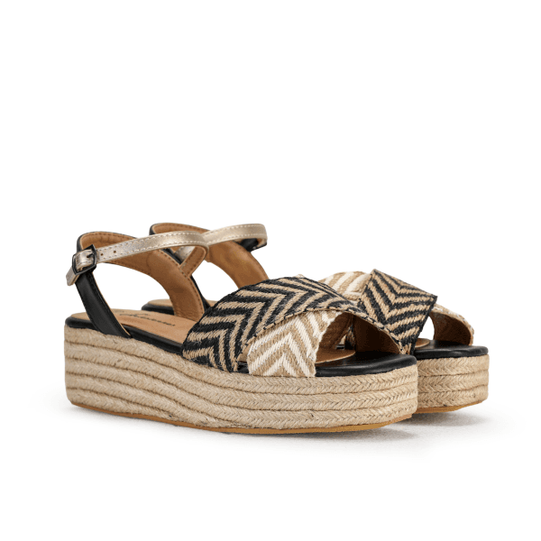 BEIGE WEDGE SANDALS