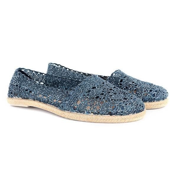 DENIM ESPADRILLE SLIP-ON