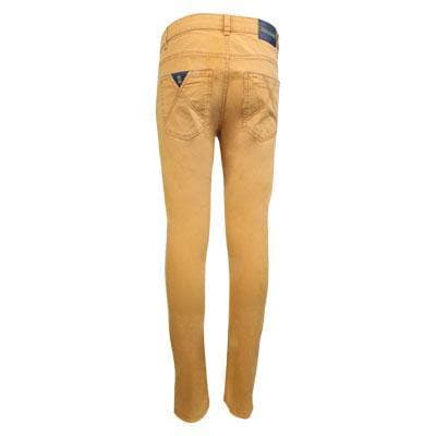 MUSTARD SATIN LONG PANTS