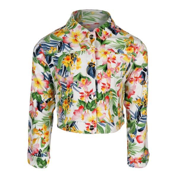 MULTICOLOR TWILL PRINT JACKET