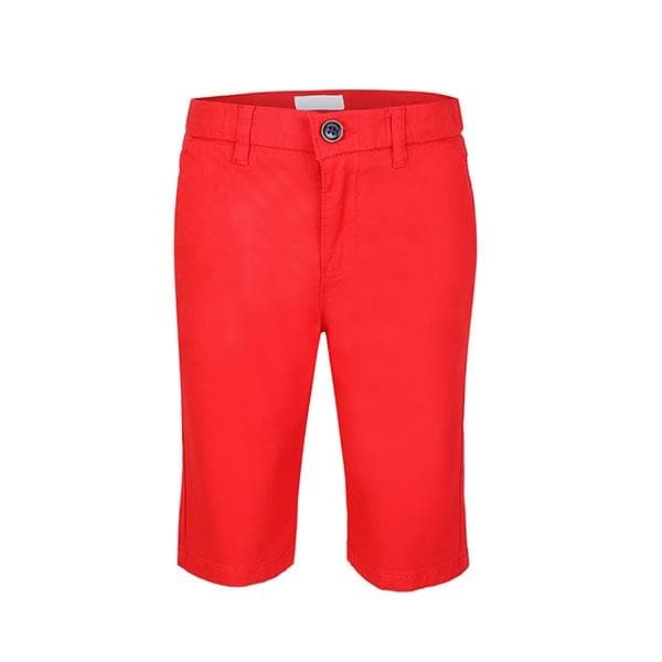 RED BASIC TWILL CHINOS SHORTS