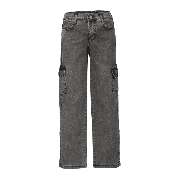 BLACK GIRLS CARGO DENIM TROUSER Image