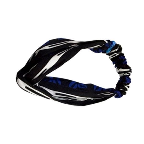 BLUE ANKARA PRINT SKIRT WITH HAIRBAND