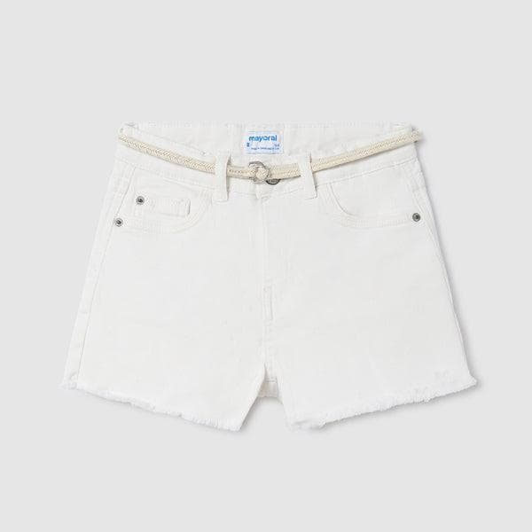 WHITE BASIC TWILL SHORT