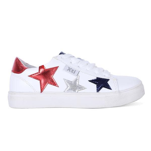 WHITE LACE UP CASUAL SNEAKERS