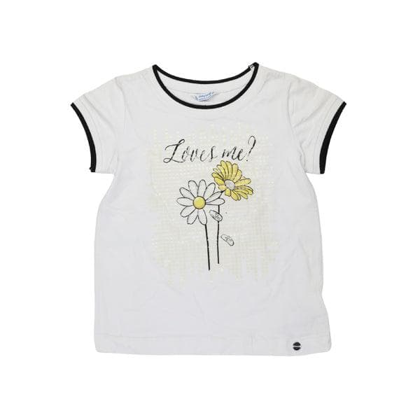 WHITE SPANGLES S/S T-SHIRT