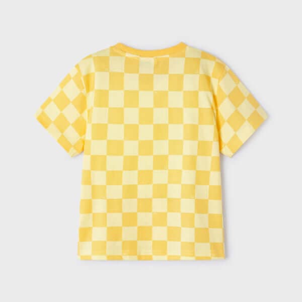 YELLOW S/S ROUND NECK TSHIRT