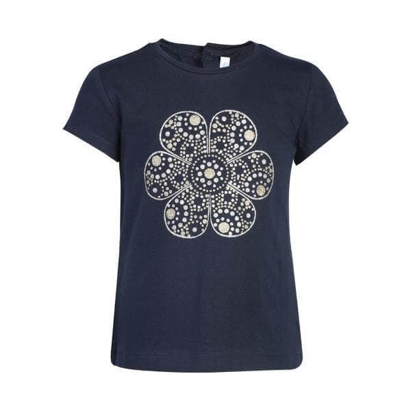 NAVY SHORT SLEEVE BASIC T-SHIRT Image