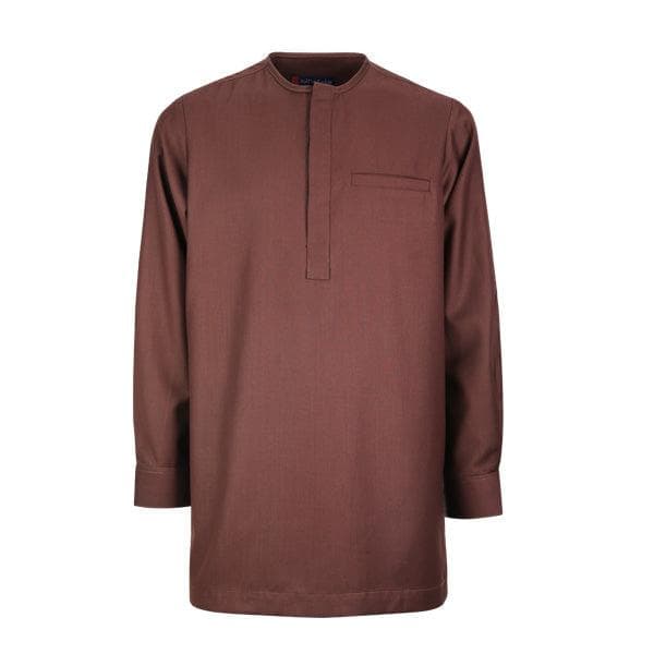 CHOCOLATE BROWN TUNIC TROUSER SET