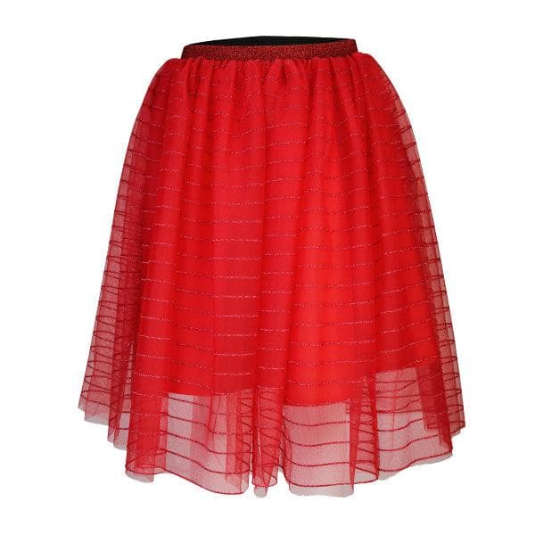RED TULLIE SKIRT
