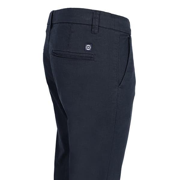 NAVY BASIC LONG TROUSERS