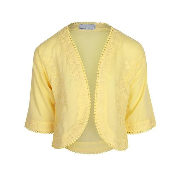SUNFLOWER EMBROIDERED KIMONO