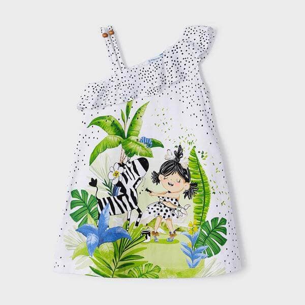 WHITE PRINT DRESS