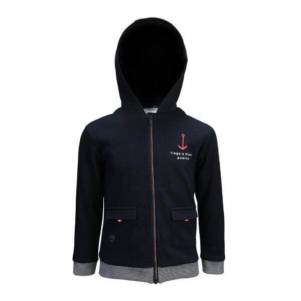 NAVY ZIP UP HOODIE