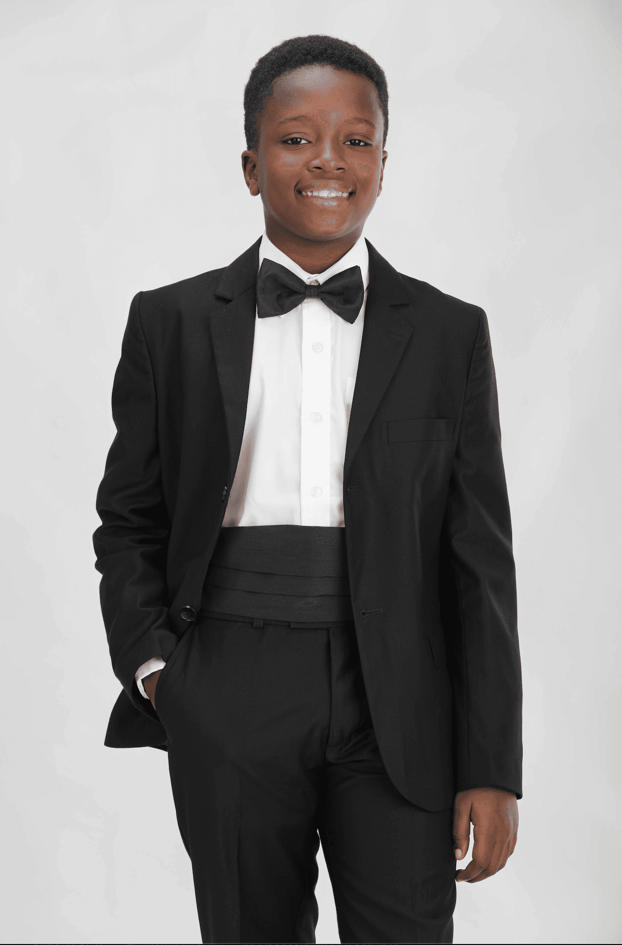 BLACK SATIN CUMMERBUND Image