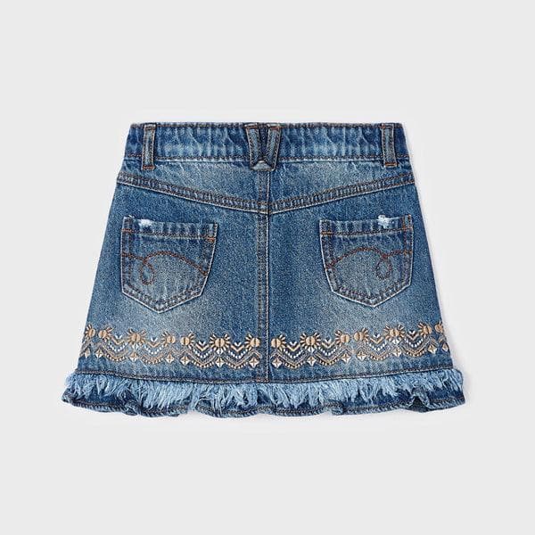 BLUE DENIM SKIRT