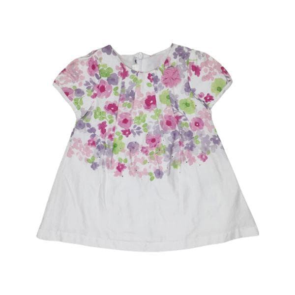OFFWHITE FLORAL PRINT DRESS