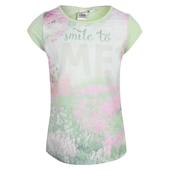 AQUA FLORAL TSHIRT