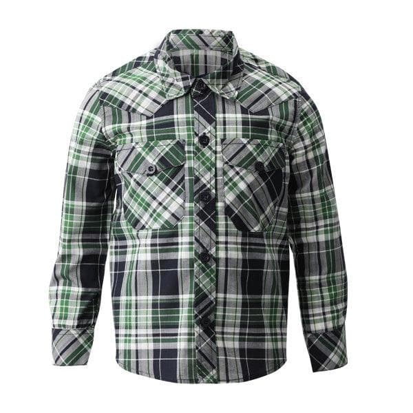 GREEN CHECK LONG SLEEVE SHIRT