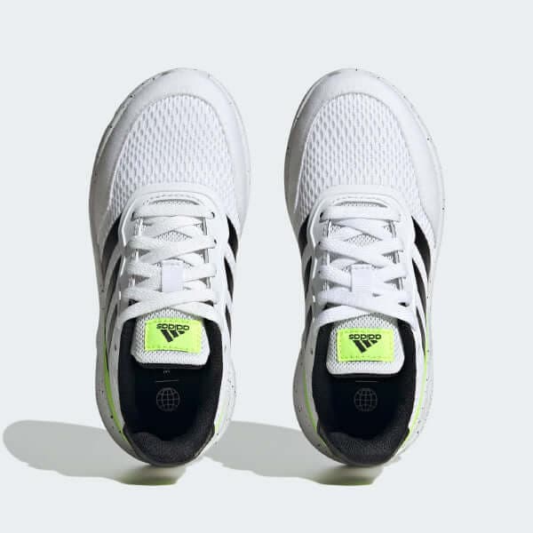 NEBZED LIFESTYLE LACE RUNNING SHOES - WHITE