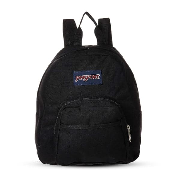 BLACK PLAIN BACKPACK