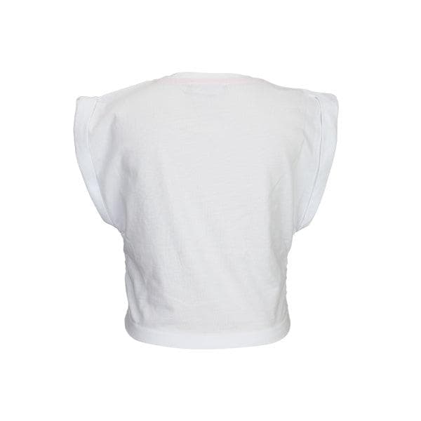 WHITE/FUCHSIA BLOUSE